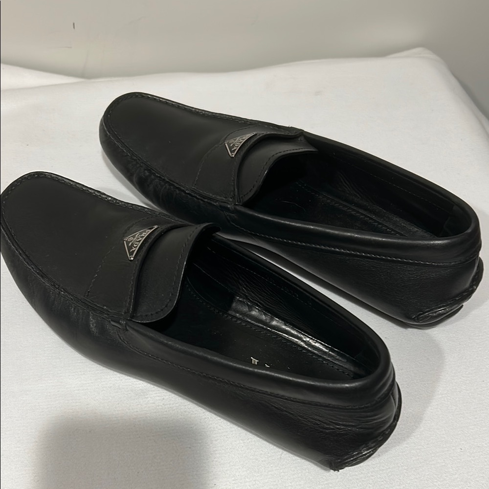 Prada Black Loafers Sleek Slip-Ons